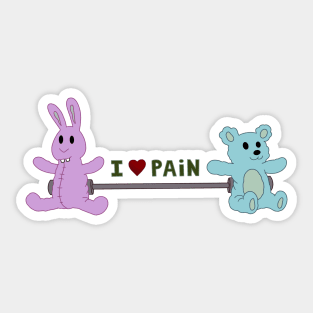 I Heart Pain Sticker